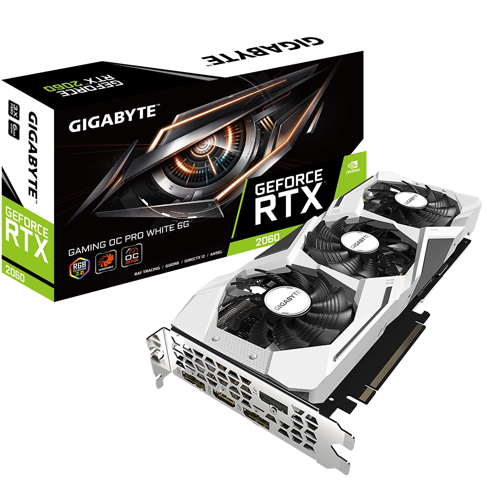 Gigabyte GeForce RTX 2060 GAMING OC PRO WHITE 6G